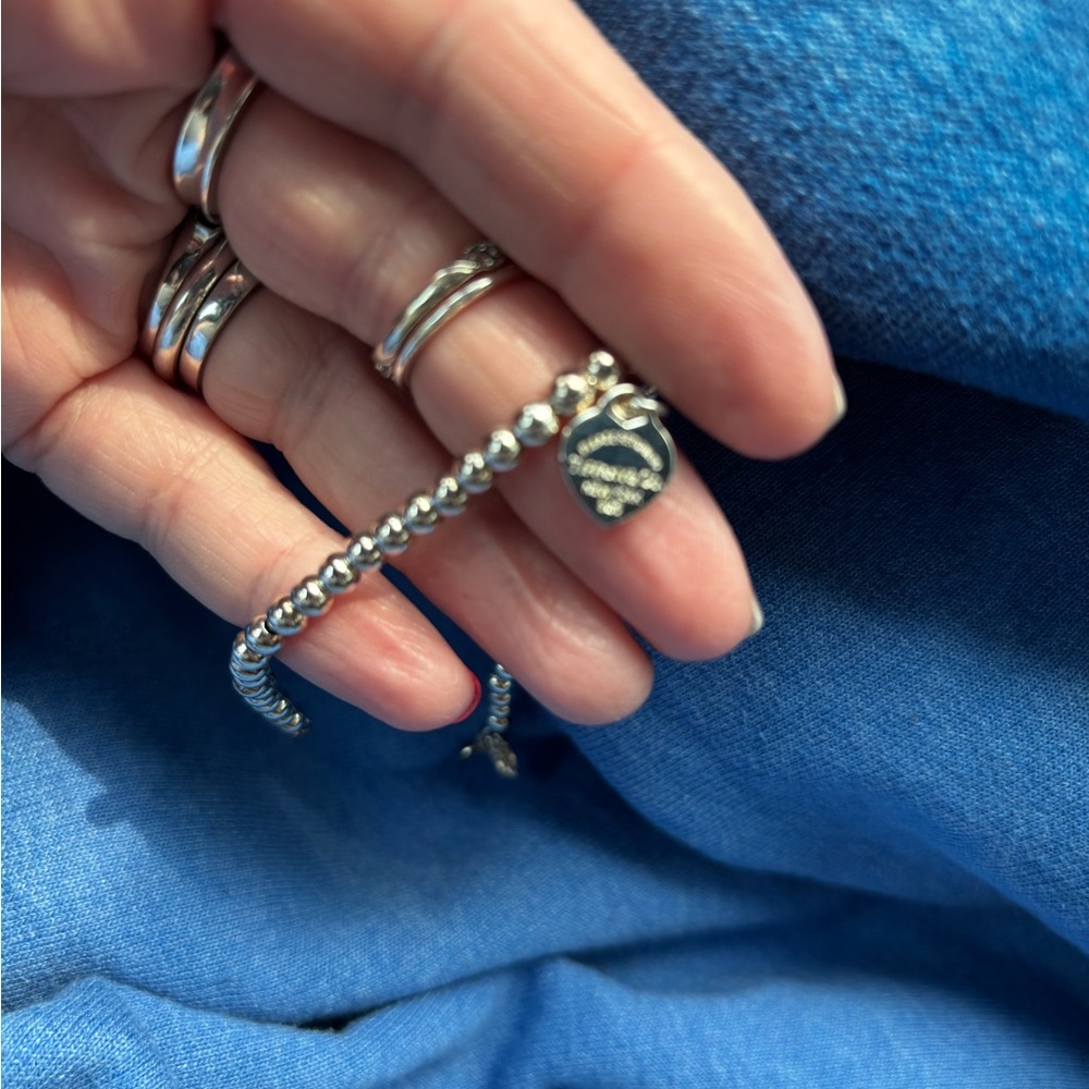 Elegant Silver Beaded Bracelet